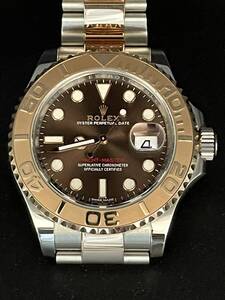 ロレックス ROLEX ヨットマスター Ref.116621 チョコレートブラウン ほぼ未使用 送料無料