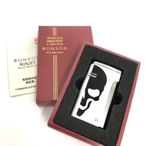 美品◆RONSON ロンソン スカル ターボライター ◆箱付 ホワイト スカル 喫煙グッズ