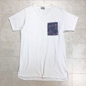 【送料360円】Columbia コロンビア Vネック半袖Tシャツ ポケットT 男性用 メンズ Mサイズ Q362