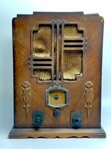 x16 真空管ラジオ 縦型 玉音放送 昭和レトロ 骨董 アンティーク ジャンク品
