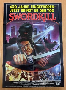 SFソードキル 海外版 オリジナル ポスター 藤岡弘、サムライ 侍 ハリウッド映画 SWORDKILL GHOST WARRIOR 1984年