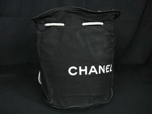 1円 CHANEL シャネル キャンバス バケツ型 ショルダーバッグ 肩掛け レディース ブラック系 FF0272