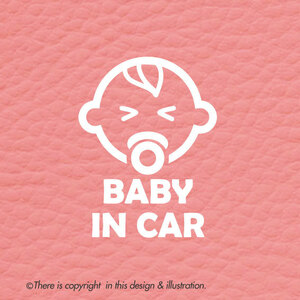 ベビーインカー①【カッティングステッカー】baby in car