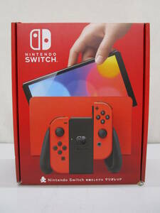 G0603-3H/ 動作OK Nintendo Switch ニンテンドースイッチ 本体 有機ELモデル マリオレッド