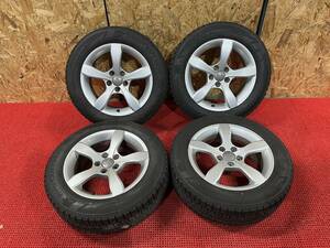 アウディA1等に!! 純正ホイール 15x6J +29 PCD100 5H 冬タイヤ付 185/60R15 2023年製 中古 売切!!