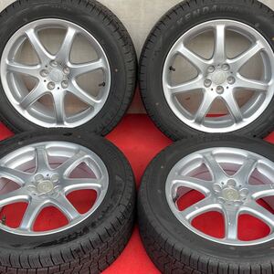 23年式80%溝有。SUBARU純正 オプション 17インチ× 7J+48 PCD100 5穴KENDA KR36 225/55R17スタッドレス4本。BRZ インプレッサ レガシィ他等