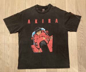 AKIRA アキラ Tシャツ 黒 ヴィンテージ加工　XL