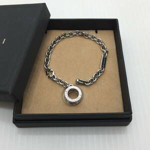 □BVLGARI B-Zero1 キーチェーン 925 約15g 箱付き チャーム アクセサリー USED□