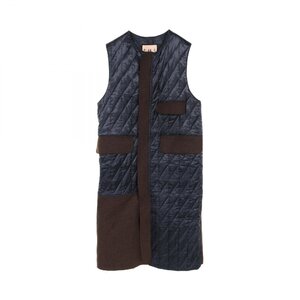 プランシー Patchwork long vest ブランドオフ PLAN C ウール ベスト レーヨン 中古 レディース