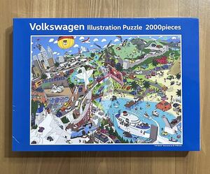 [希少] ★Volkswagen VW World ジグソーパズル★ 2000ピース [まつやま たかし] 未開封 非売品