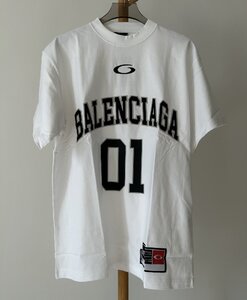 Balenciaga バレンシアガ ロゴ字母 クルーネック 半袖 Tシャツ 綿 size S