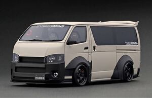 イグニッションモデル　IG2811 1/18 T・S・D WORKS HIACE Matte Sand Beige Ignition model ハイエース　ルーフ付き　新品