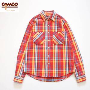 【 CAMCO カムコ 】チェック HEAVY FLANNEL SHIRTS ヘビーウェイトフランネル 長袖 ワークシャツ XS ネルシャツ アメカジ 古着