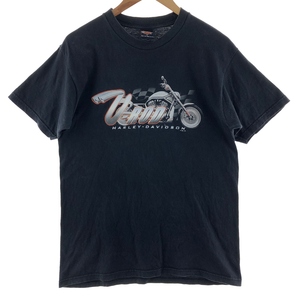 古着 00年代 ハーレーダビッドソン 両面プリント モーターサイクル バイクTシャツ USA製 メンズM /eaa381751