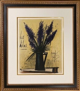 【特価】　≪　　ベルナール 　ビュッフェ　　≫　　オリジナル リトグラフ【石版画】 　LA LILAS 　 1966年　 BERNARD　 BUFFET