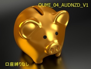 OUMI_04_AUDNZD_V MT4資産運用(放置型EA)不労所得 老後のお小遣い　副業　口座縛り、両建て、ナンピ ン無し