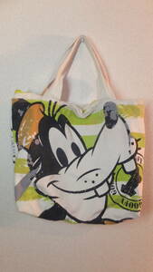 ★Disney★ ディズニートートバッグ　USED IN JAPAN 35X47Cm　グーフィー　Goofy