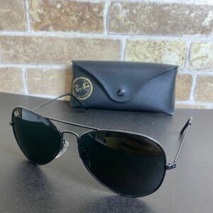 1円スタート【美品】Ray-Ban レイバン サングラス ティアドロップ ケース付 RQ3025 5814 -135