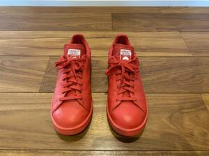 美品　着用1～2回程度　ADIDAS BY RAF SIMONS STAN SMITH RED 26.5cm　ラフシモンズ　アディダス　スニーカー　赤