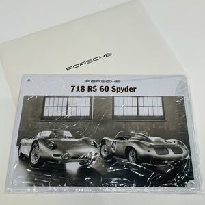 ポルシェ 718 RS 60 Spyder ガレージプレート Porsche ノベルティ