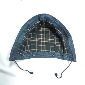 80s Barbour　2crest フード ターコイズ　ネイビー　bedale beaufort border　ビデイル　ビューフォート　ボーダー