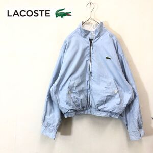 1O2834-F-N◆ LACOSTE ラコステ リバーシブルスイングトップ ジャケット ブルゾン ◆ コットン ブルー ホワイト 古着 メンズ 秋冬