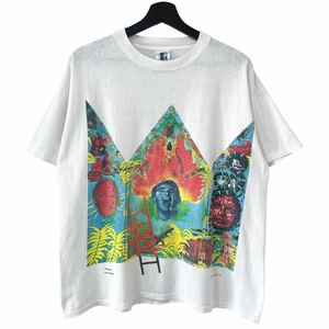 ■激レア■90s USA製 PETER GABRIEL ツアー Tシャツ XL ピーター ガブリエル サイケデリック フラクタル アート 00s ビンテージ