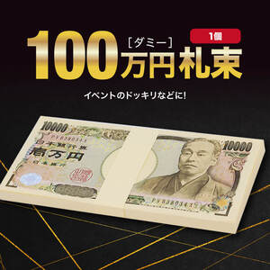 ダミー 札束 100万円 ダミー札束 札 紙 玩具 偽札 お金 メモ帳 金運 2次会 どっきり イベント おもちゃ いたずら