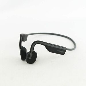 AfterShokz OpenMove 骨伝導イヤホン USED品 AFT-EP-000022 スレートグレー 耳を塞がない IP55 防水 防塵 マイク 軽量 完動品 V0762