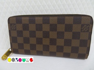 〔COLOURS〕 ジッピー ウォレット■N60015■ダミエ■エベヌ■ラウンドファスナー長財布■Louis Vuitton