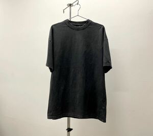 新品RUE PORTERルーポーターUltra Vintage Luxury T-Shirtビンテージ 半袖 Tシャツ メンズXS炭黒 無地 ブラック コットン ラグジュアリー①