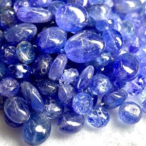 1円〜!!（タンザナイトアクセサリーパーツおまとめ218.5ct）j 約43.7g ルース 裸石 宝石 ジュエリー jewelry tanzanite beads w3 マ3