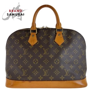 LOUIS VUITTON ルイヴィトン モノグラム アルマ ブラウン ゴールド金具 PVC/レザー M51130 ハンドバッグ レディース 408884