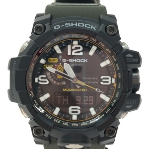 ▼▼ CASIO G-SHOCK 電波ソーラー マッドマスター GWG-1000 ブラック×カーキ 目立った傷や汚れなし