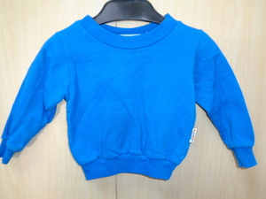 b776◆tumble bugs 90’s スウェット◆タンブルバグ size2T 子供服 ブルー色 ポリコットン素材 トレーナー 無地 ゆうパケット発送送料360円