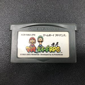 マリオ＆ルイージRPG ゲームボーイアドバンス GBA 動作確認済み Nintendo ニンテンドー A20