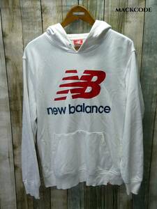 【y4978-I】送料710円～◆newbalance/ニューバランス パーカー【L】ホワイト◆