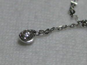 M1 △892【STAR JEWELRY スター ジュエリー】K18 ネックレス ホワイトゴールド 0.03カラット