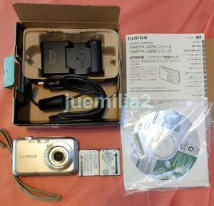 中古 富士フイルム FUJIFILM FinePix JV250 シルバー 1600万画素コンパクトデジカメ 