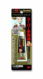 （まとめ買い）スリーエム スコッチ超強力接着剤スーパー多用途12g 9077S 00442377 〔5個セット〕