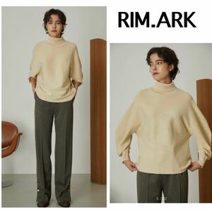 リムアーク　RIM ARK ニット　トップス　プルオーバー セーター　ドルマン　 長袖ニット　Dolman wide knit tops 長袖　セーター　M