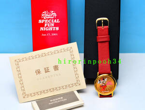 未使用　TDL　パーティエキスプレス　スペシャルファンナイツ　ミッキーマウス腕時計　ディズニー　非売品腕時計