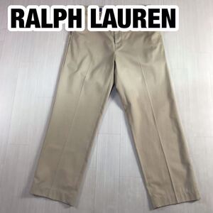 POLO GOLF RALPH LAUREN ポロゴルフ ラルフローレン ワイドパンツ チノパンツ 34/34 ベージュ ツータック