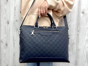 極美品 LOUIS VUITTON ルイヴィトン ダミエアンフィニ アヴェニューアストラル ビジネスバッグ バッグ M41020 A4可 メンズ 2WAY 78539Y