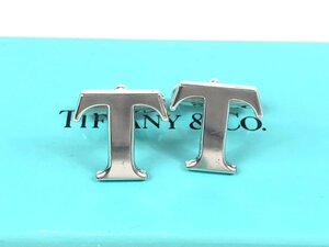 ティファニー　TIFFANY　Tロゴ　カフス　カフリンクス　幅1.5cm　シルバー925　YAS-8421