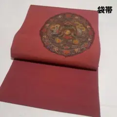 No.4430　袋帯　汕頭刺繍　お太鼓柄　仕立済　正絹　着物　新品未使用