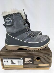 即決 未使用品 ソレル SOREL ティボリ2 TIVOLI ２ SUEDE スエード 25.5cm グレー