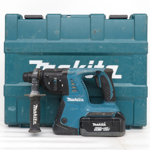 makita マキタ 36V 2.6Ah 26mm 充電式ハンマドリル SDSプラス ケース・充電器・バッテリ2個セット HR262DRDX 中古