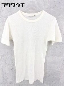 ◇ BEAUTY&YOUTH UNITED ARROWS サーマル ワッフル 半袖 Tシャツ カットソー サイズS アイボリー レディース