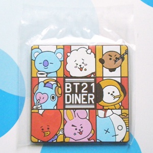 未使用品★BT21 一番くじ Diner ラバーコースター 全員集合 BTS KOYA RJ SHOOKY MANG CHIMMY TATA COOKY